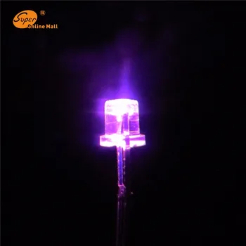 

100pcs pink LED 3MM Flat Top Wide Angle Leds Urtal Bright Light Bulb Lamp 3MM Emitting Diodes Components hot