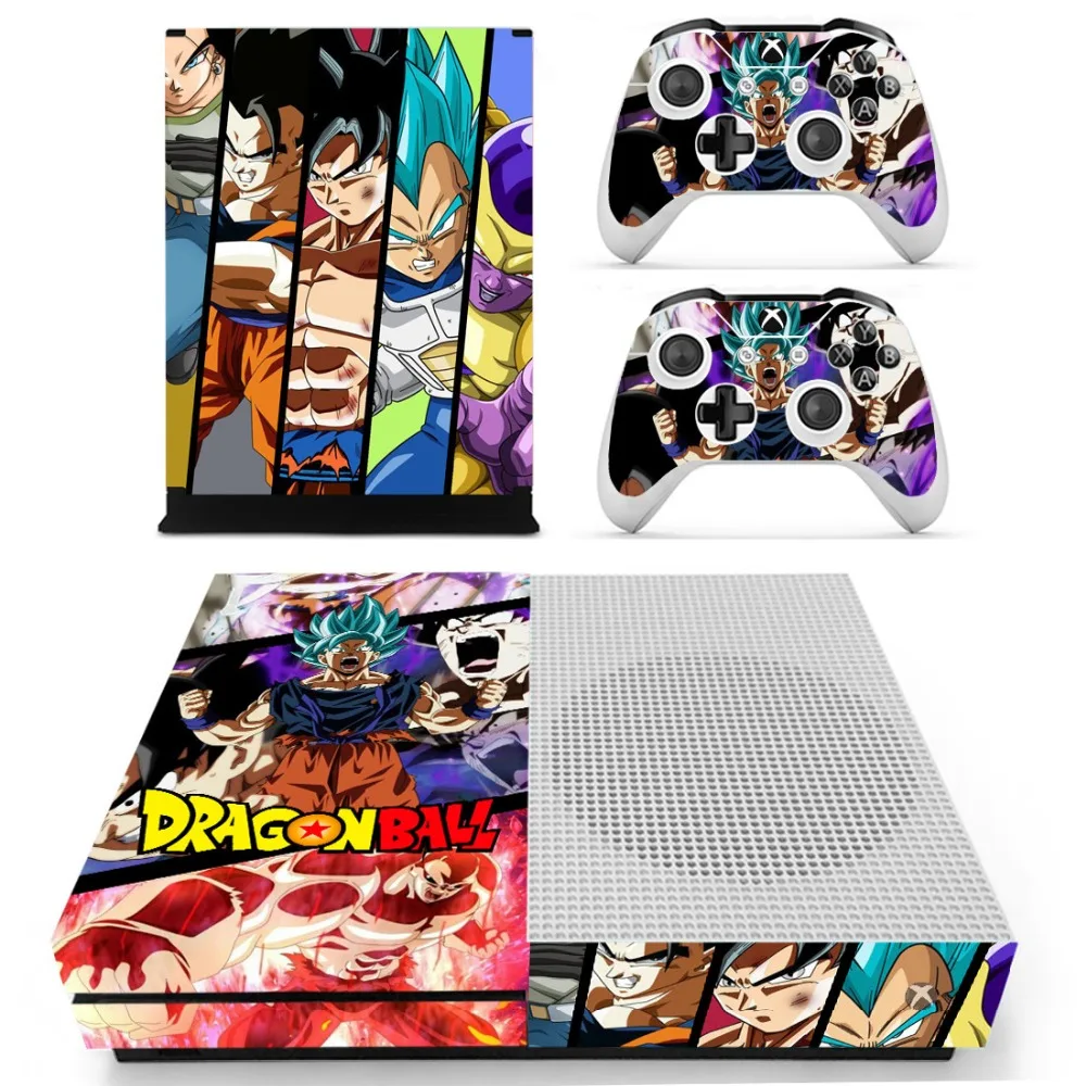 Для Xbox One S Кожа Наклейка DRAGON BALL s vinilo pegatina для Xbox one тонкая консоль и два контроллера