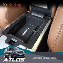 Per Geely Atlas Boyue Emgrand NL-3 Proton X70 Console Bracciolo Centrale Scatola di Immagazzinaggio Contenitore Dell’organizzatore Della Cassa Car Styling