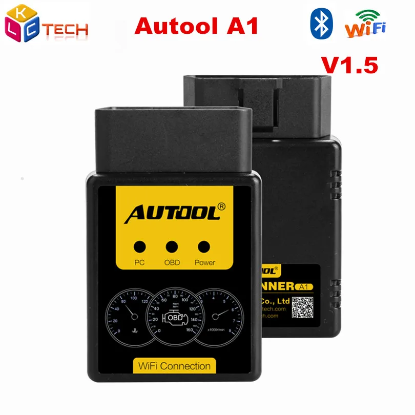 AUTOOL A1 OBD2 сканер V1.5 Bluetooth/wifi V1.5 поддерживает все протоколы OBDII лучше, чем ELM327 OBD II диагностический инструмент