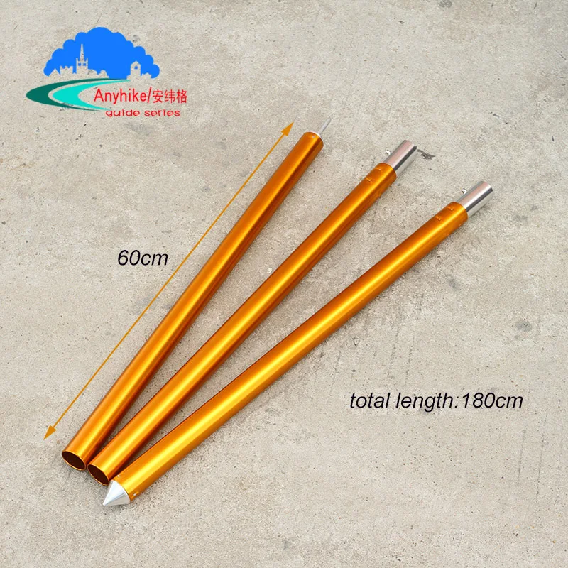 

2pcs Aluminum Alloy Camping Tent Pole Spare Replacement Super lightweight 180cm Tent Rod Portable for Outdoor Camping Tent