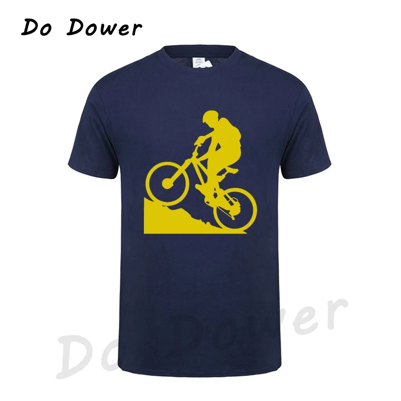 Летняя модная мужская футболка с принтом горного велосипеда и круглым вырезом хлопковая футболка Camisetas хип-хоп Футболка Повседневная 31 Цвета