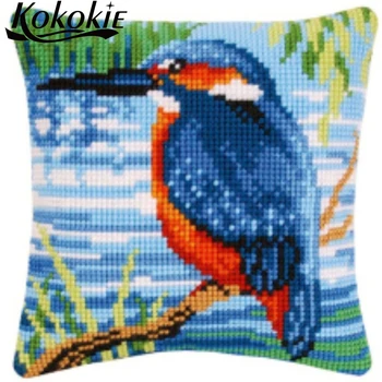 

Cross stitch kits fabric embroidery yarn Needlework Sets pillow kit 3d embroider mat knitting needles kit for cartoon pillow