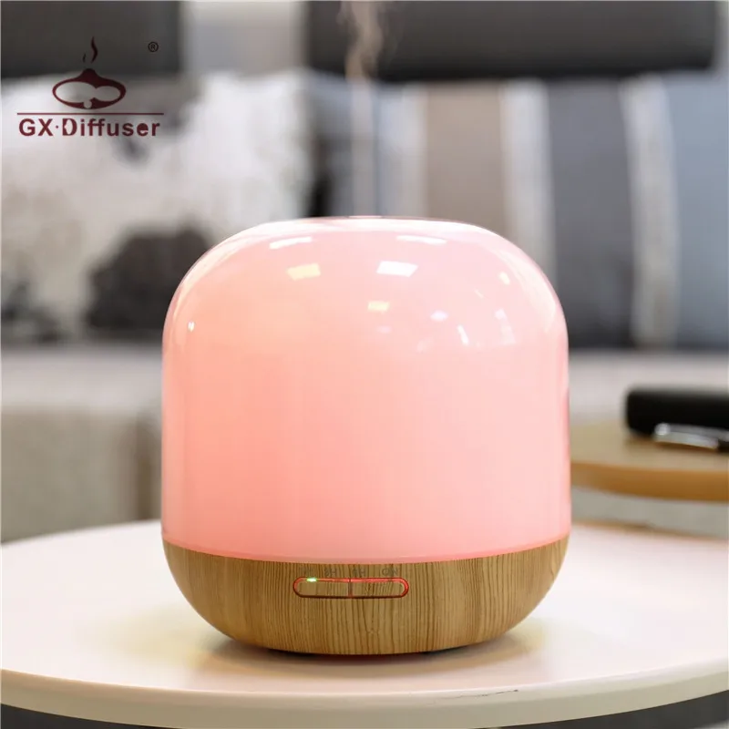 

GX.Diffuser Timer 300ml Air Humidifier Essential Oil Diffuser Aroma Diffuser Aromatherapy Air Purifier LED Lamp Fogger for Home