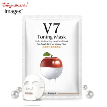

50PCS Images V7 wet lazy face mask patch pack lightweight breathable moisturizing hydrating mask
