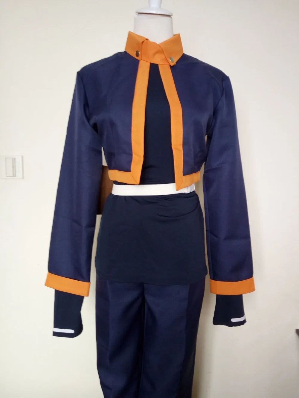 Naruto: Uchiha Obito | Black & Orange Akatsuki Outfit PU Leather Cosplay Costume Set 27 Black and Orange Akatsuki Outfit Cosplay