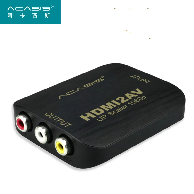 

Acasis HDMI2AV 1080P HDMI to SCART AV Converter Adapter Box HD Video Audio Adapter HDMI in Scart out for PS4 DVD Old TV NTSC/PAL