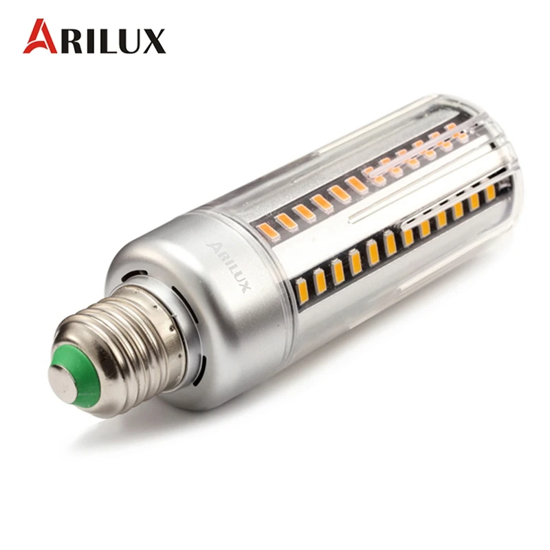 ARILUX светодиодный светильник E27 E14 5 Вт 7 Вт 9 Вт 12 Вт 15 Вт 20 Вт 25 Вт 5736 SMD алюминиевый без мерцания кукурузный светодиодный светильник AC 85-265 в