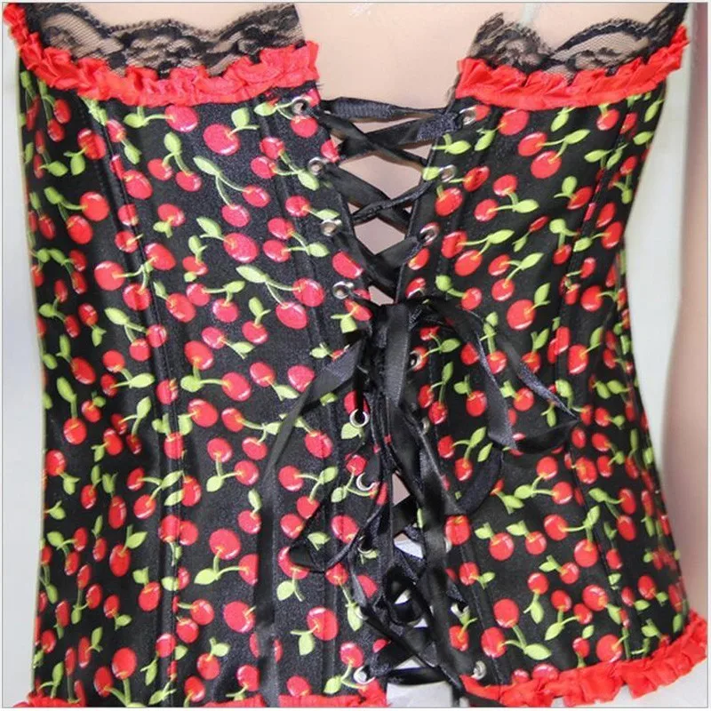 Готические корсеты и бюстье Cherry утягивающие Шейперы Женское боди в Корейском