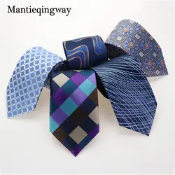 Mantieqingway полиэстер галстук Средства ухода за кожей Шеи Галстук Свадебный бренд Бизнес Костюмы Для мужчин галстук Средства ухода за кожей