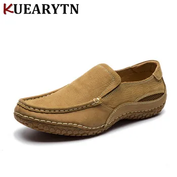 

2018 spring new European brand men's casual shoes first layer of leather breathable wear men's shoes 39-44 53010