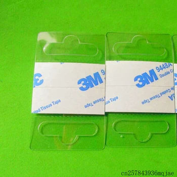 

10000pcs Self-adhesive Hang Tabs Merchandising Hangers Peghook Box Bag PET PVC Pastic Display Package Reinforced Tag