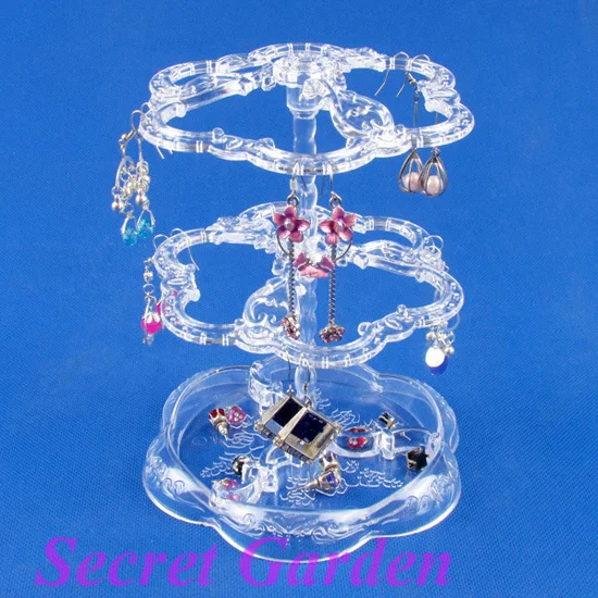 Wholesale 3 Clear Acrylic Plastic 72 Holes Earring Jewelry Display Stand Holder In 3 Tiersin