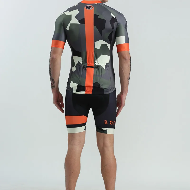 BOESTALK мужские камуфляжные комплекты для велоспорта армейского зеленого цвета go pro team на заказ Топ для велоспорта Джерси нагрудник шорты для горной дороги велосипедный костюм