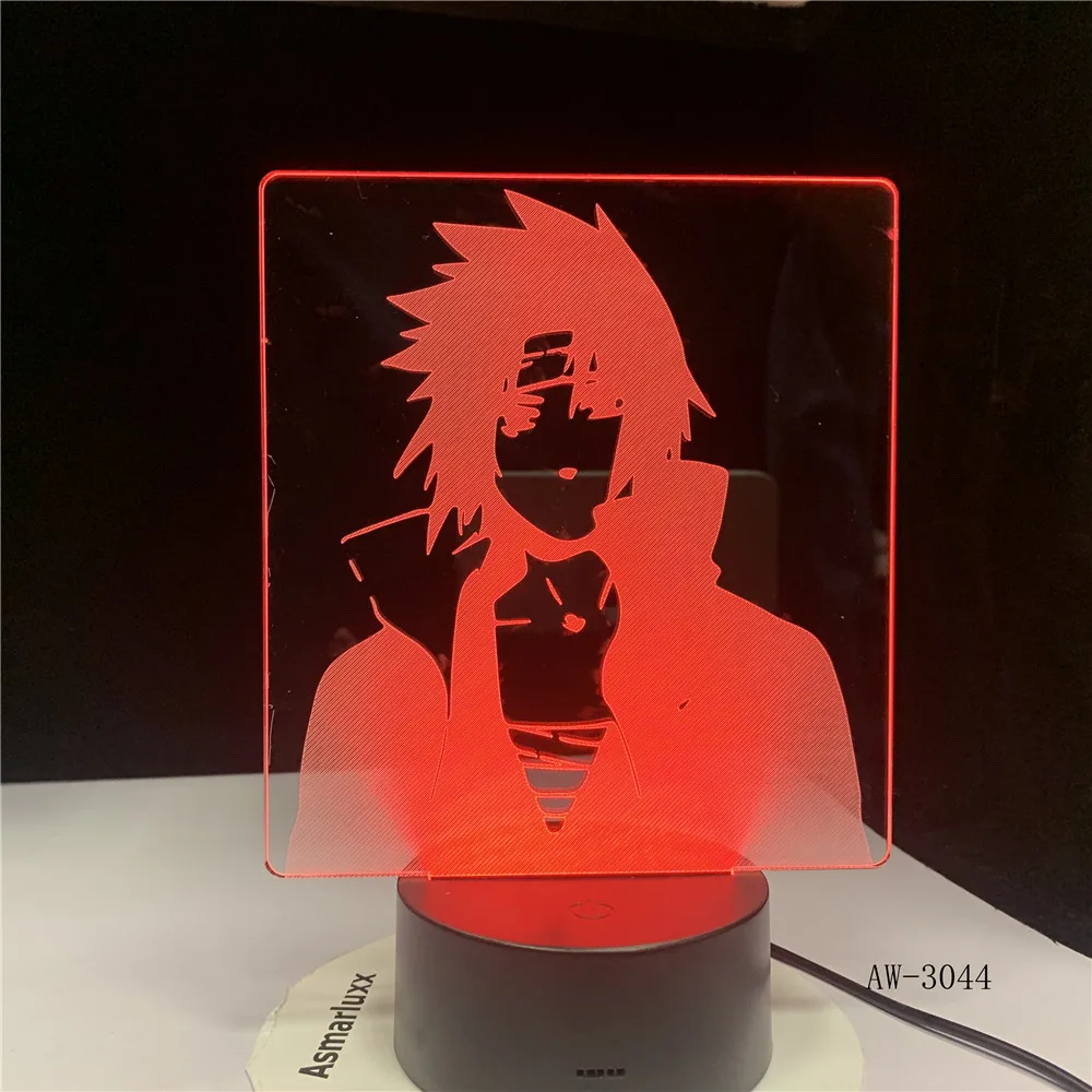 

Naruto Minato 3D LED Night Light Color Changing Visual Illusion Table Lamp USB Shippuden Minato Decorations Dropshipping AW-3044