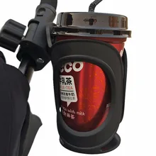 Carrinho de bebê copo garrafa titular 360 graus rotação antiderrapante copo bebida titular para carrinho de bebê/carrinho de bebê preto acessórios