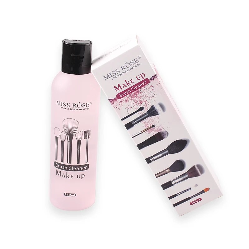 

Professional Makeup Brush Liquid Cleaner Quickly Cleaning Blush, Make Up Puff Brush Cleaner Remover Tool 180ml Liquid