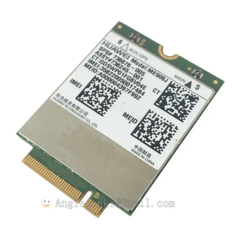 Двухдиапазонный M.2 (NGFF) 4G LTE/HPSA + мобильный широкополосный модуль ME906J 736676-005 (не ME906E)