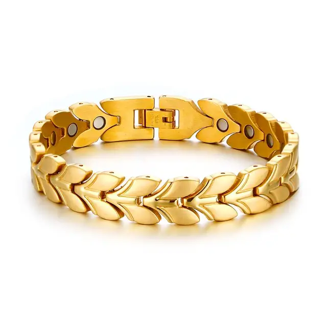 Mens Bracelets Stainless Steel Magnetic Therapy Bracelet Bangles Mens Bracelets Stainless Steel Magnetic Therapy Bracelet Bangles Men Pain Relief For Arthritis Pulsera Fashion