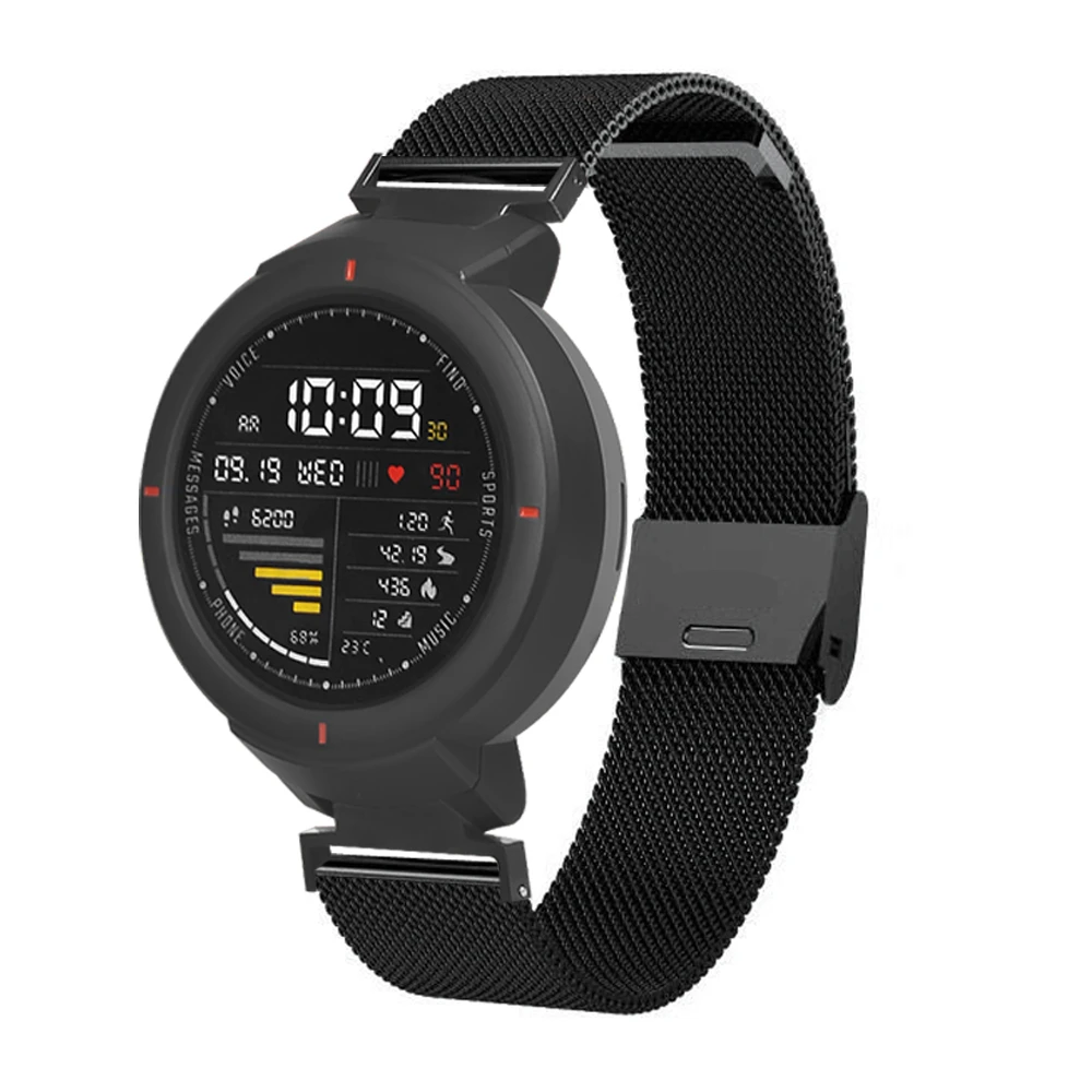 Ремешок из нержавеющей стали для Amazfit Verge ремешок спортивный металлический браслет для Xiaomi Huami Amazfit Verge 3 браслета аксессуары