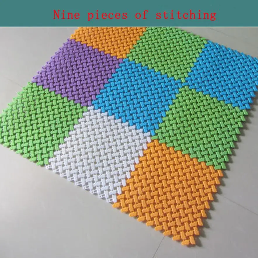 

DIY Carpet Candy Colors Plastic Bath Mats Easy Bathroom Massage Carpet Shower Room Non-slip Mat drop shipping #XT