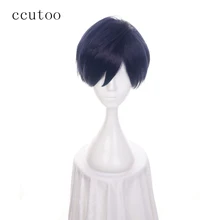 Ccutoo 1" My Hero Academy Baku no Hero Academy Tenya Lida темно-синие короткие синтетические волосы косплей парик теплостойкое волокно