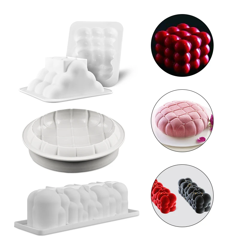 

Silicone Cake Mold Pan For Baking New Design Chocolate Sponge Cakes Mousse Dessert Cake Decorating Tools Molds