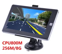 7 zoll kapazitiven bildschirm 800*480 bluetooth avin lkw Fahrzeug GPS Navigation 256 M/8 GB CPU800Mhz + freies neuesten karten auto navigator