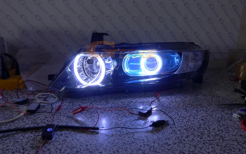 HONDA ODYSSEY JDM RB1 RB2 2003-2008 XENON HEADLIGHT COB led angel eyes(6)