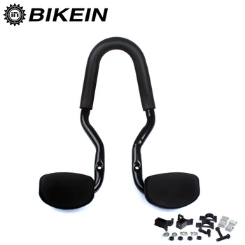 

BIKEIN - Mountain Road Bike Triathlon Time Trial Rest Handlebar Travel Aerobar Aluminum Cycling MTB Aero Bar 22.2mm Black 595g