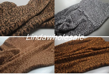 

Imitation rabbit fur Leopard print plush cloth counter display background tablecloth sofa decorative material,160cm*50cm/pcs
