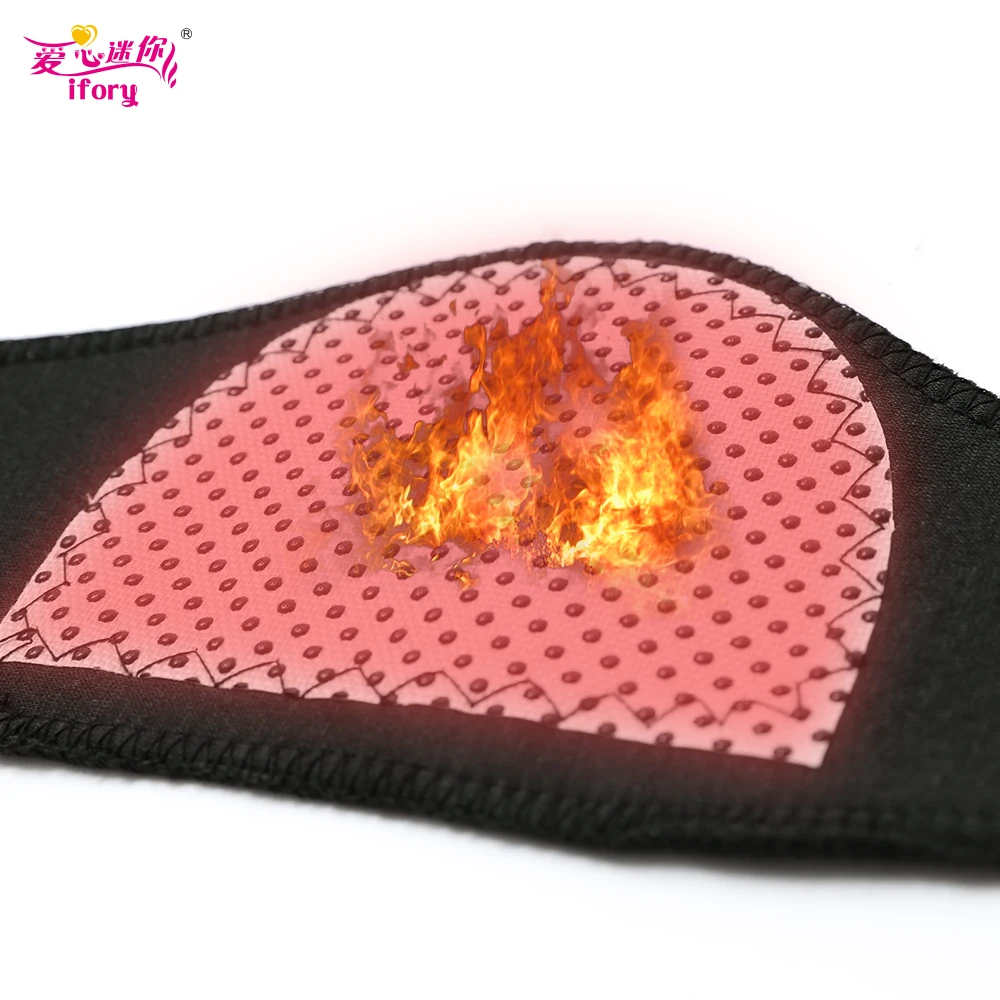 Ifory 2 Pcs Self-heating Tourmaline Neck Magnetic Therapy Support Belt Black Protect Band Neck Support Massage Health Care 6