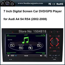 car entertainment touch screen car DVD player for Audi A4,S4,RS4 with IPod/IPhone 4/4S audio input ,built-in GPS