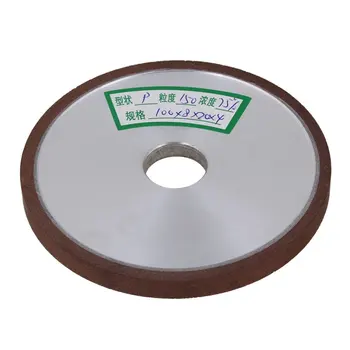 

150# Grit Flat Disc Straight Silver Diamond Aluminum Resin Grinder Grinding Wheel (100x8x20mm)