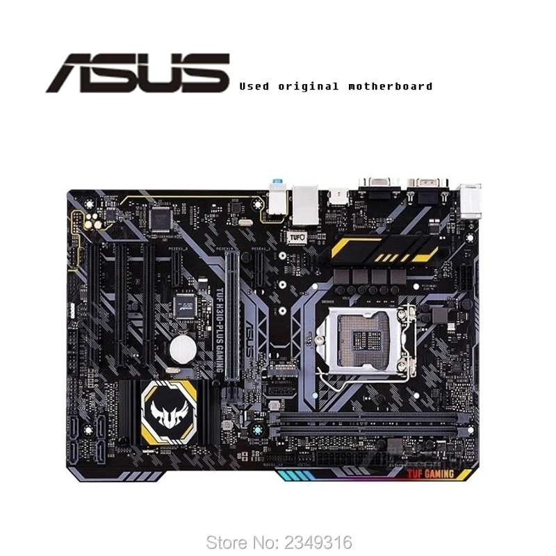 

For ASUS TUF H310-PLUS GAMING Used original motherboard Socket LGA 1151 DDR4 H310 Desktop Motherboard