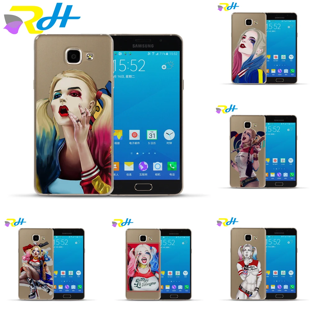Fashion cool suicide squad female clown series silicone phone case for Samsung galaxy A52017 Case |