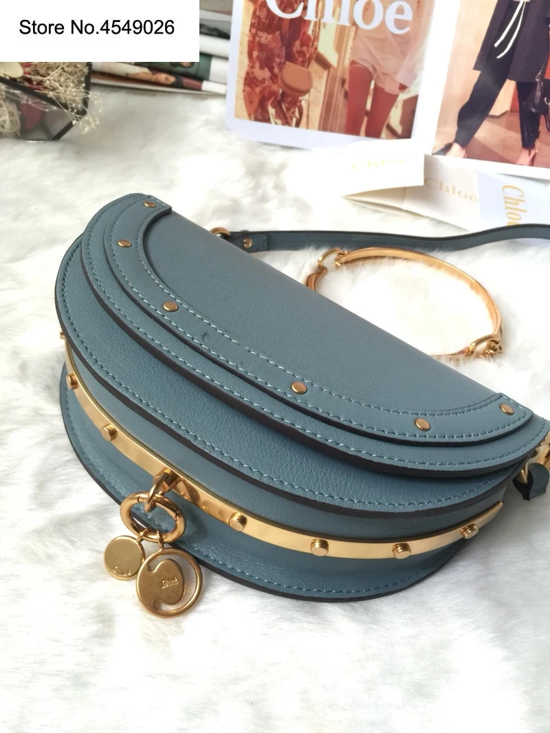 

Saddle Half Moon Genuine LeatherFashionTop Designer luxury handbags women bags designer ins top version c bag high quality