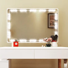 DIY Hollywood Style LED Mirror Light with Touch Dimmer and Power Supply Makeup Mirror Vanity LED Light for Dressing Table