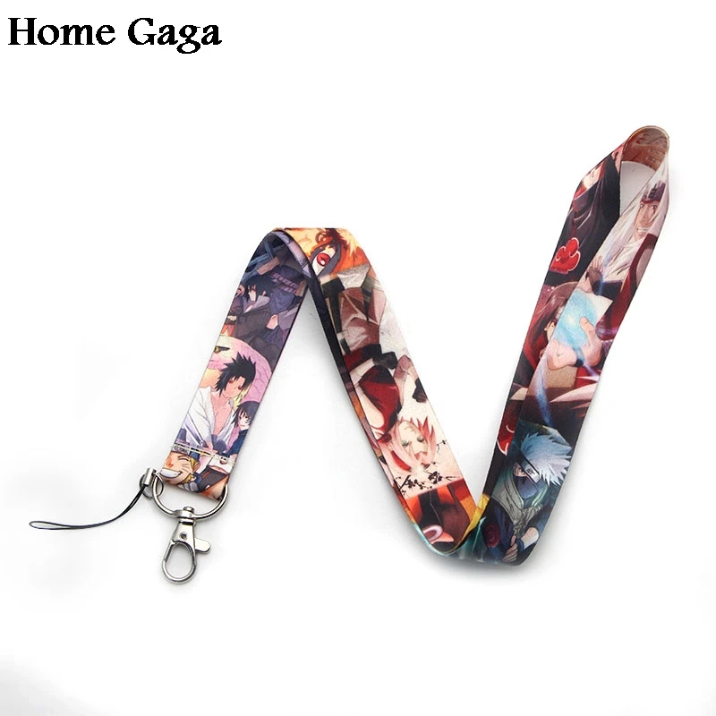 D0424 Homegaga Мультяшные брелки для ключей с бирками из аниме шейный шнурок телефона