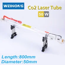 СО2 стеклянная лазерная трубка 800 мм 50 Вт стеклянная Лазерная лампа для СО2 лазерная гравировка режущая машина Проводная связь услуги