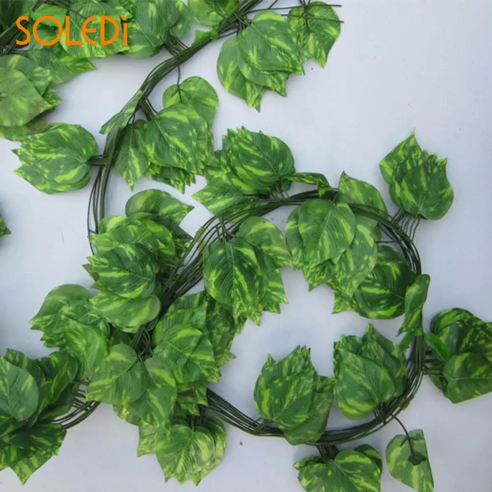 

Wall Sticker Ivy Plant Decoration 2M Long Decor Leaves Artificial Home Green