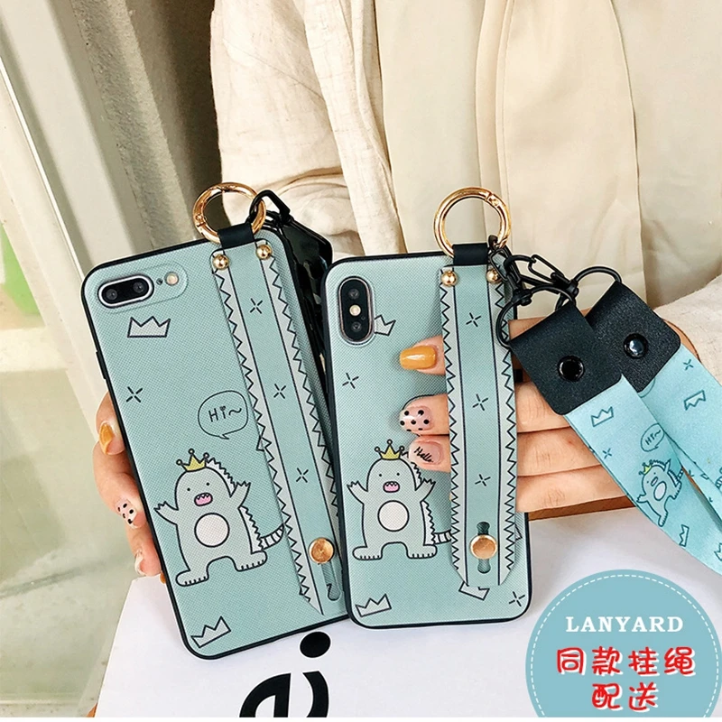 Phone Holder For iphone XS Max Case Fruit Avocado Soft TPU Neck Wrist Strap Lanyard 6S 7 8 Plus X XR 11 Pro |