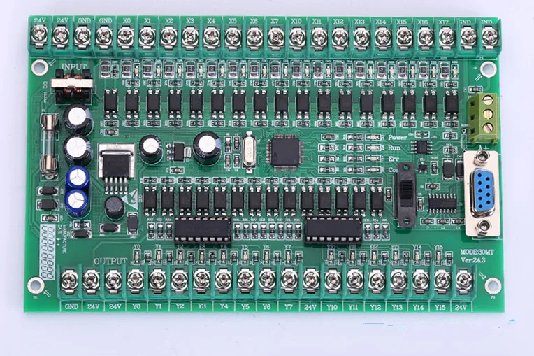 ПЛК промышленный Управление доска FX1N FX2N 30mr 30mt скачать мониторинга может быть даже сенсорный экран текст