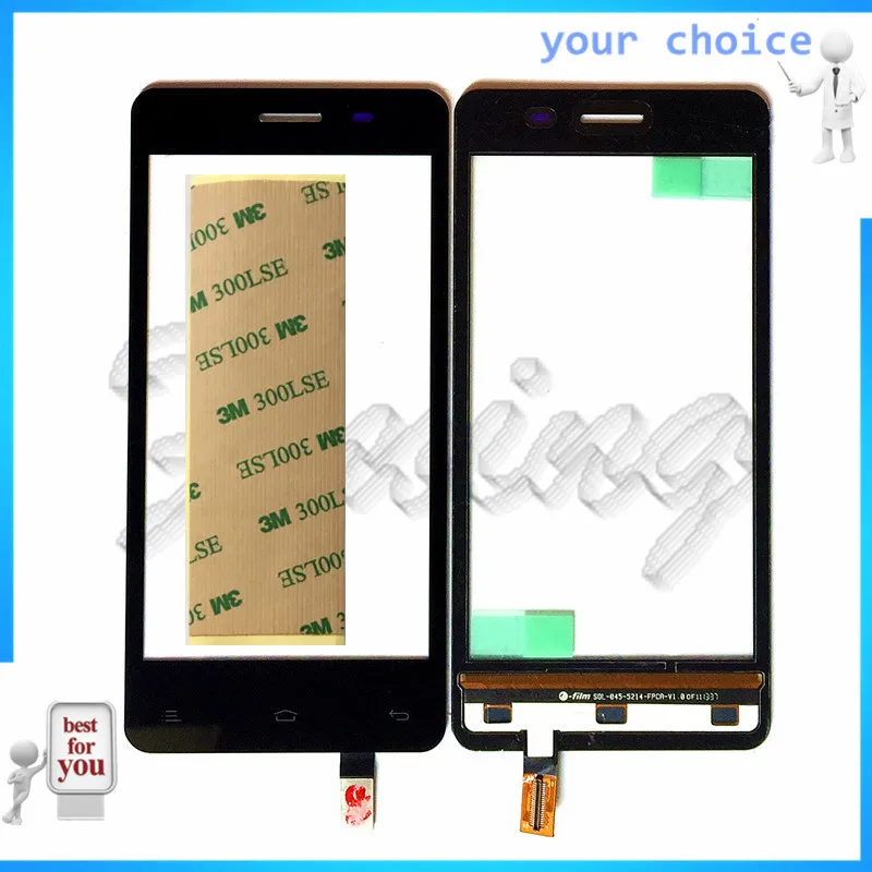 

Phone Touhscreen Sensor For FLY IQ4403 Energie 3 Capactive Touch screen Sensor Digitizer Front Glass Replacement Free Ship+tape
