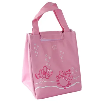 

Cartoon Pattern Canvas Lunch Bag Women Men Thermal Insulation Food Picnic Cooler Storage Tote Bag