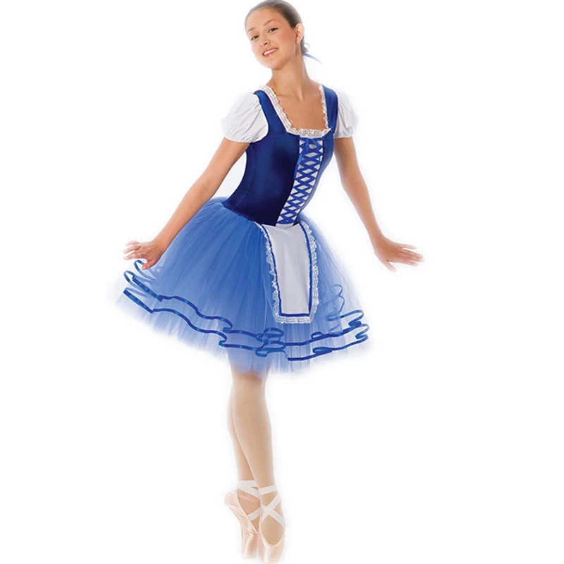 Adult Female Blue Professional Ballet Stage Performance Clothing Dance