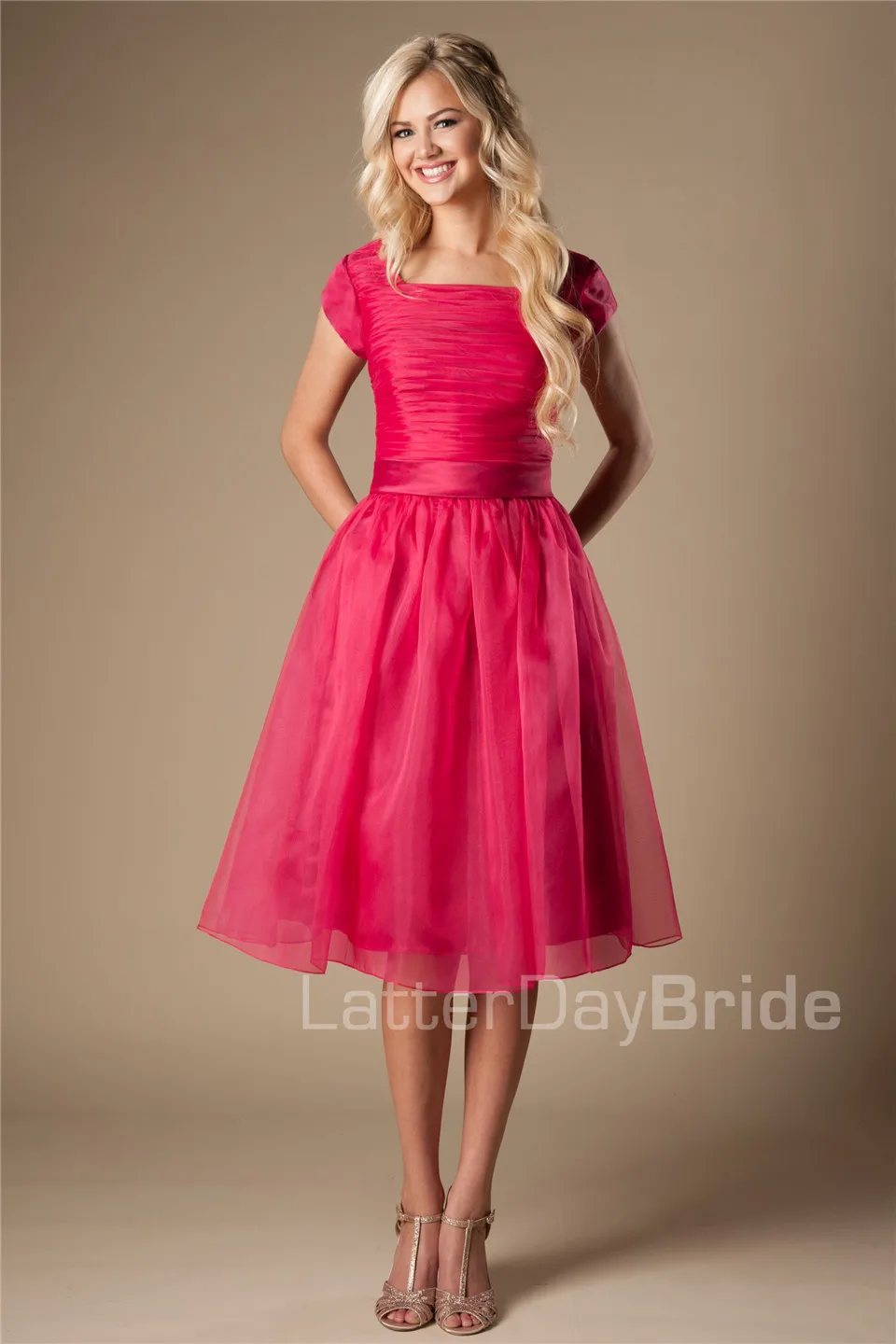 modest mid length dresses