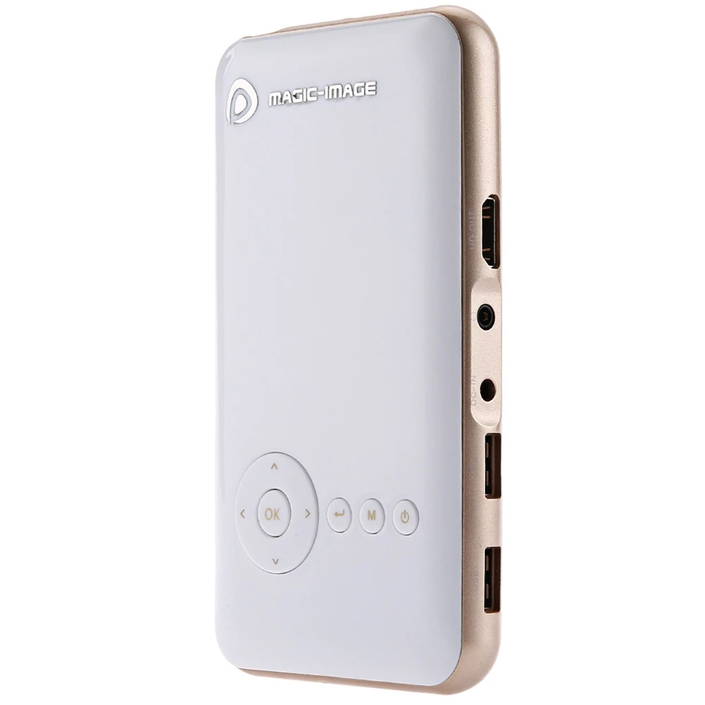 M6 DLP Portable Mini Phone Projector 1000LM 854 x 480 Android 5000 mah Battery WiFi Bluetooth Home Theater Smartphone Proyector