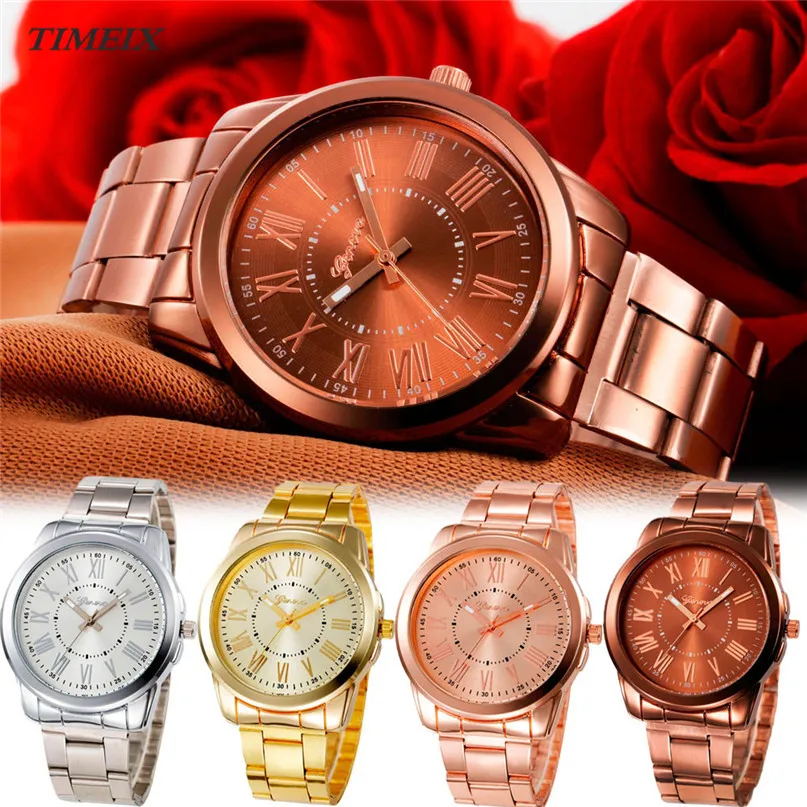 

Luxury Women Watches 2017 Stainless Steel Analog Quartz Clock Ladies Wrist Watch Metal Watch Bracelets Free Shipping,Mar 28