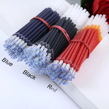 

20Pcs/Lot Hot Sale Good Quality 0.5mm Neutral Ink Gel Pen Refill Black Blue Red Bullet Needle Refill Office Stationery Supplies